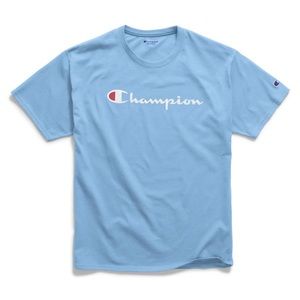 🌷4/20 Baby blue champion top t-shirt trendy